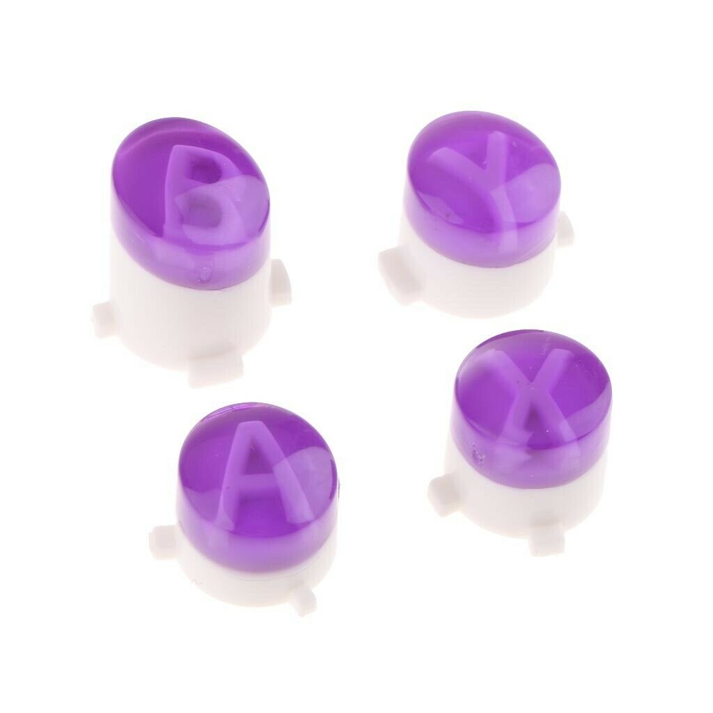 Replacement  Buttons A B X Y Button Set for Xbox One Controller Purple