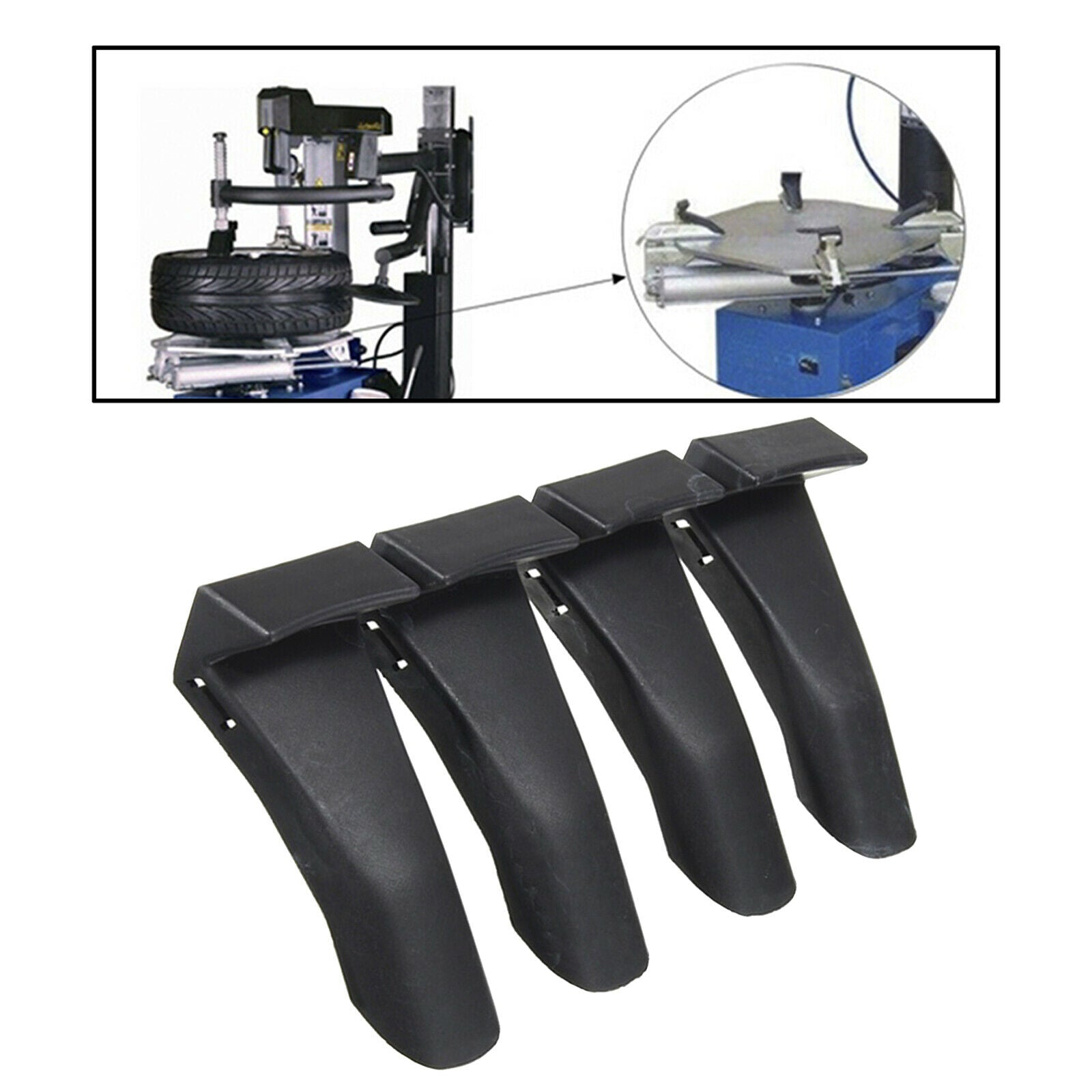 4 Pieces Tire Changer Plastic Jaw Clamp Cover Protector Wheel Rim Guards