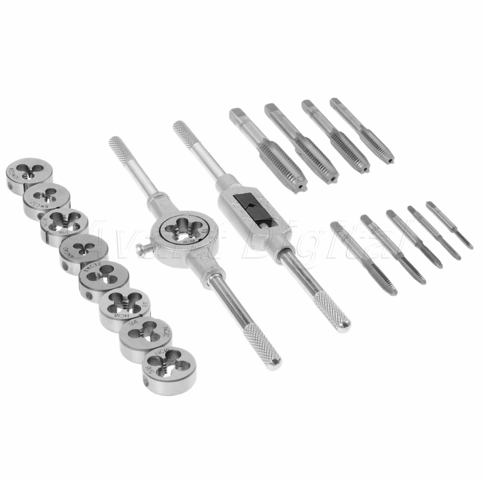 1 Set Woodworking Tool Kit Tapping Screw Tap & Threading Die & Wrench Holder