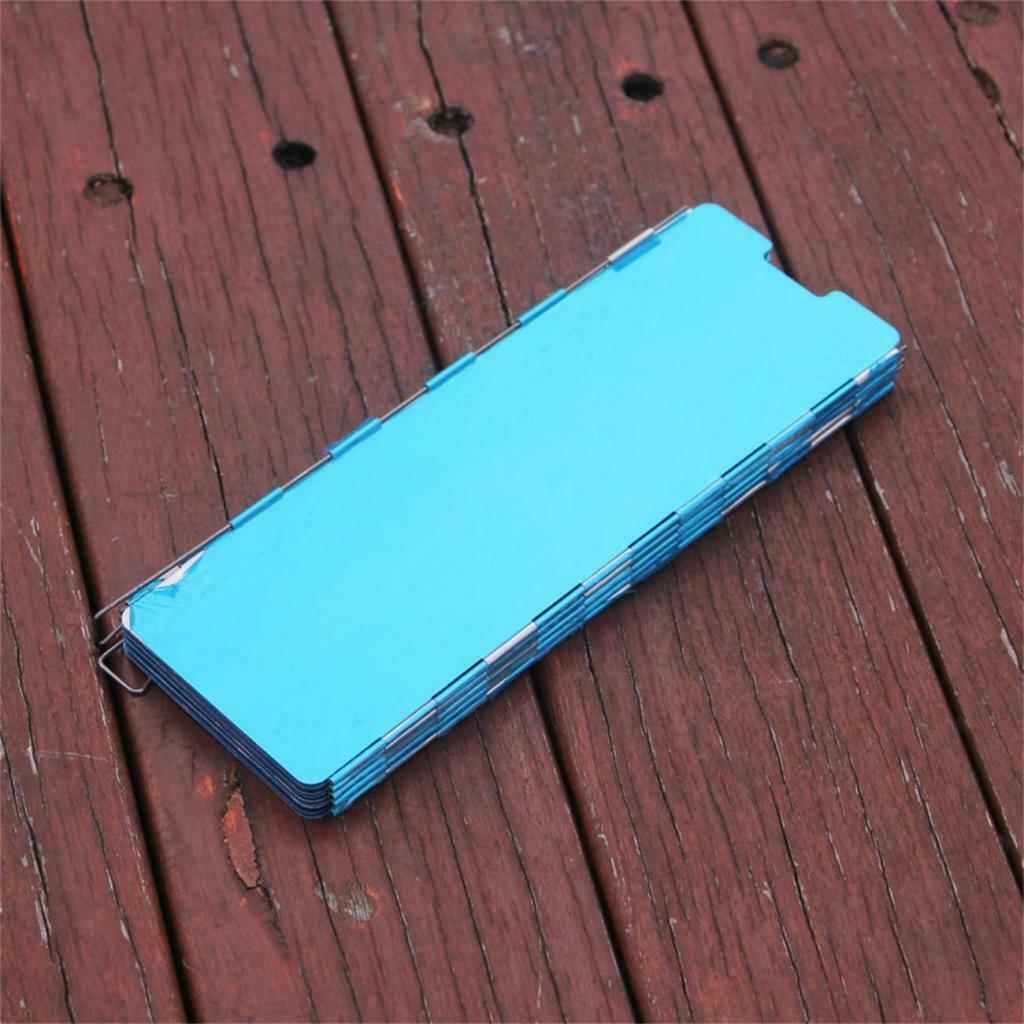 8-Plates Wind Shield Screen Cookout Windshield Wind Screen Outdoor Hiking