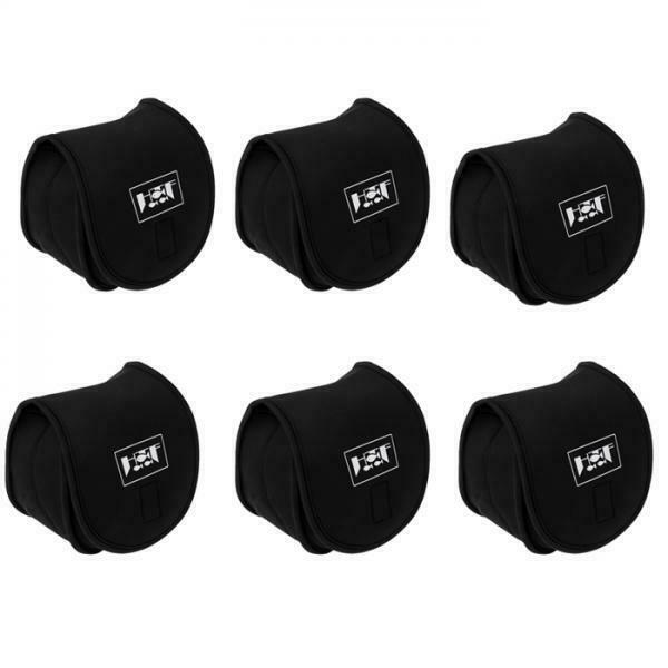 6Pcs Fishing Reel Pouch Reel Case Reel Protective Case Cover Glove Neoprene