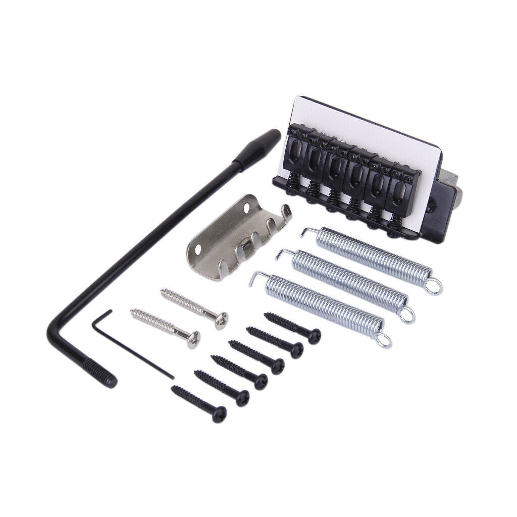 Black TREMOLO BRIDGE Springs Screws Wrench Bar Claw SET FOR  GUITAR