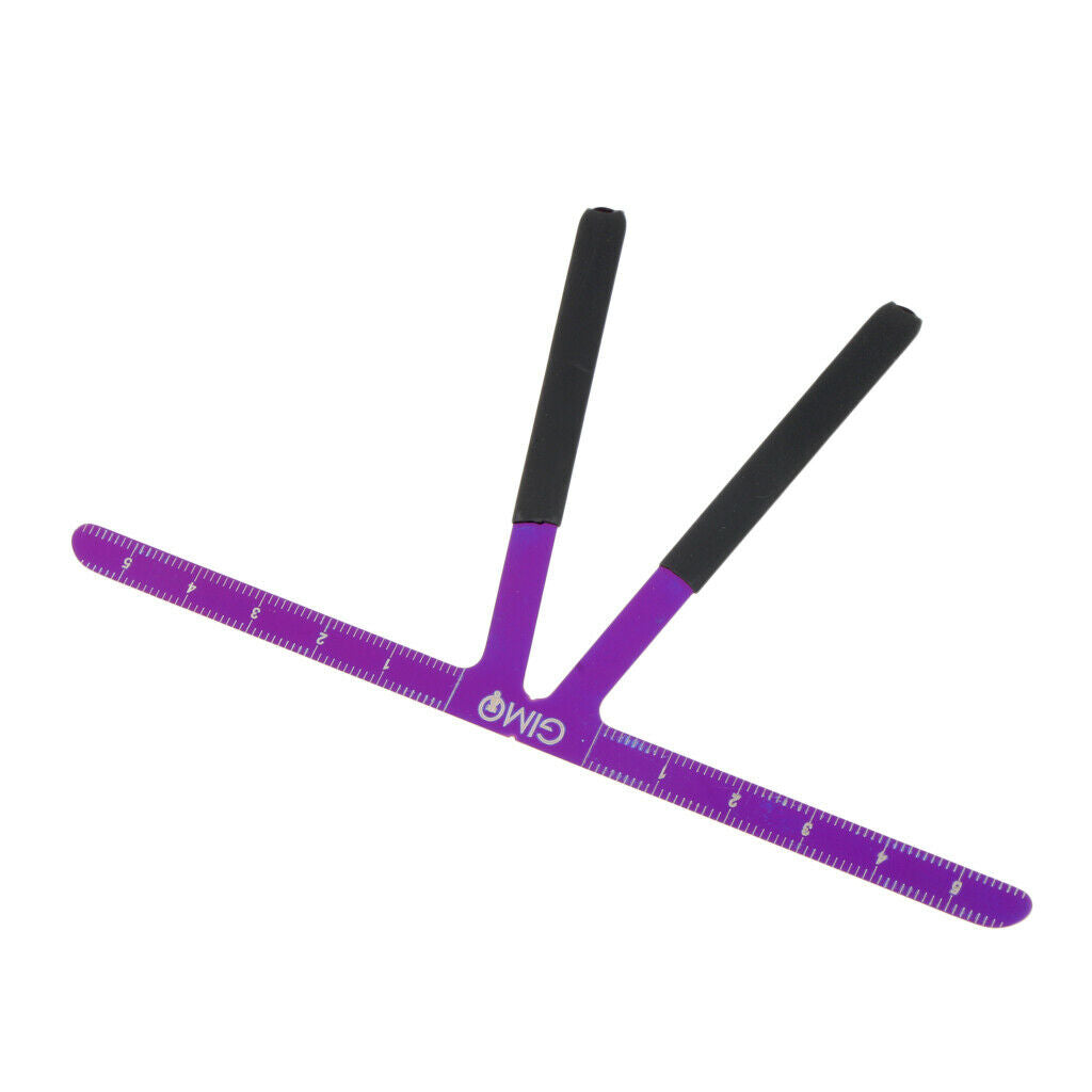 3-Point Tattoo Eyebrow Makeup Caliper Stencil Shaper Balance Ruler Purple