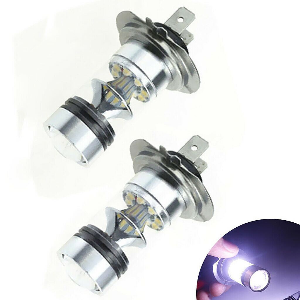 4 Pieces H7 100W Car Fog Driving Light LED Bulbs High Power White
