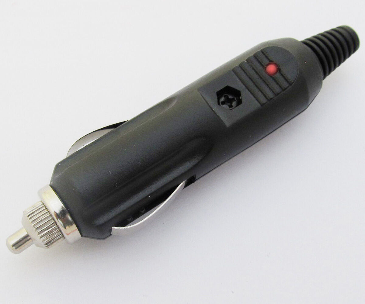 10pcs Car Power Cigarette Plug Charger with Fuse Led NEW