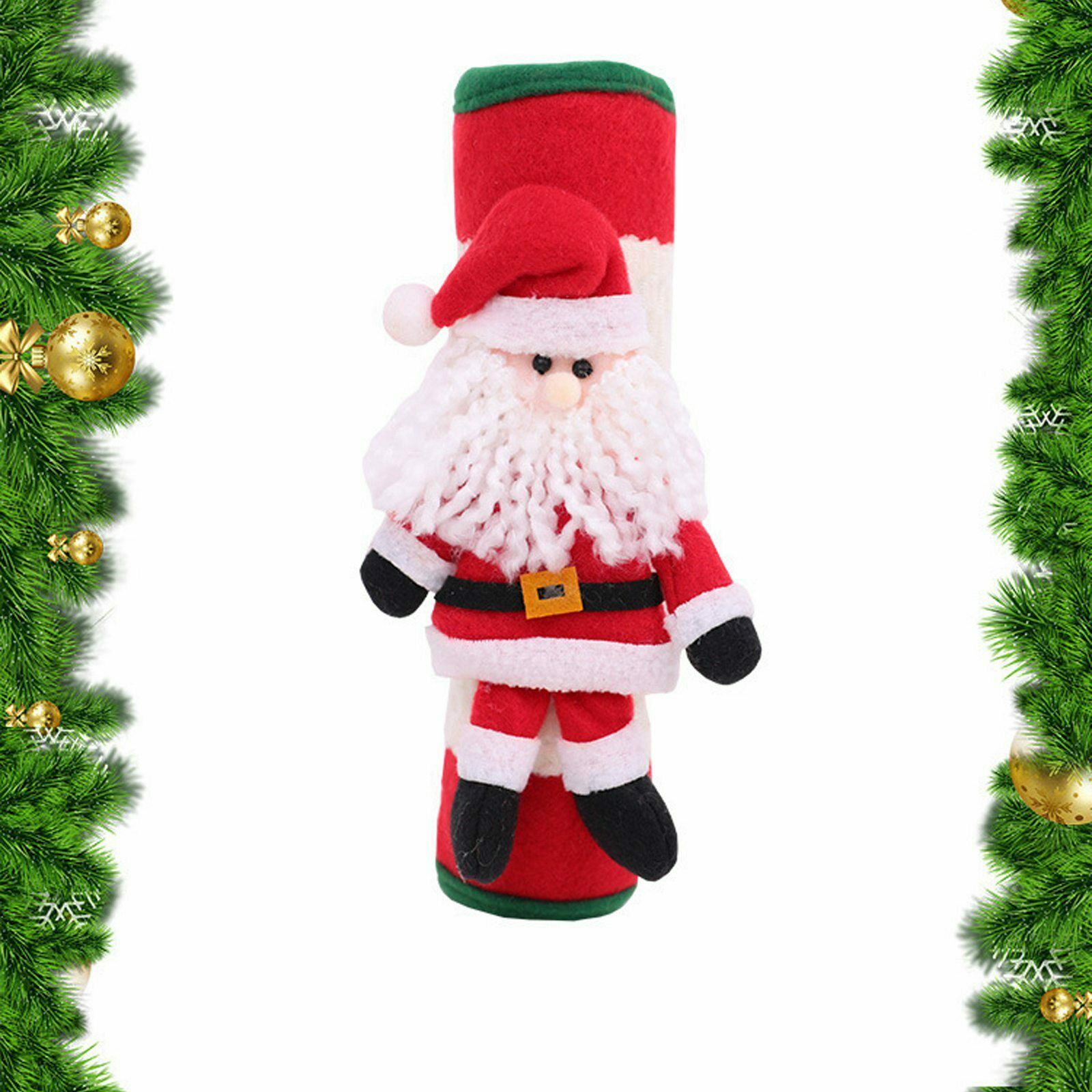 2PC Christmas Handle Covers for Fridge Microwave Oven Door Xmas Party Decor Gift