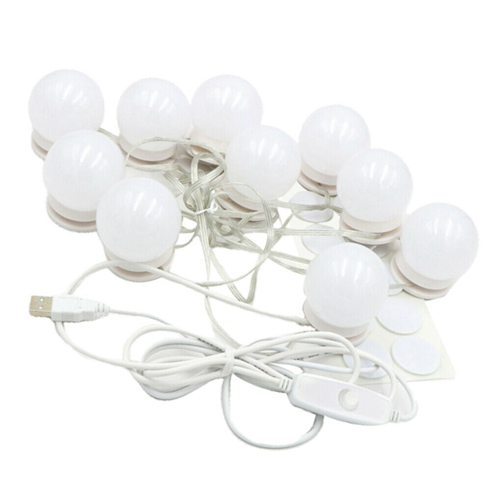 LED Vanity Lights Makeup Mirror Lighting Light Bulbs Lamp for Hotel White