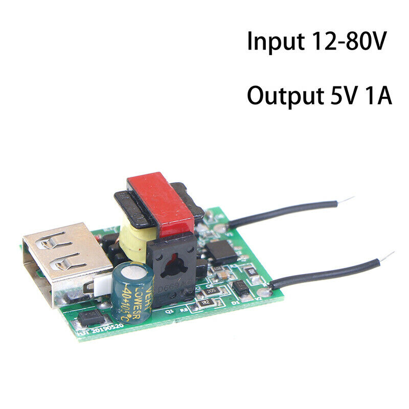 DC-DC Step Down Module 12V 24V 36V 48V 72V to 5V 1A USB  Isolated Power Supp WF