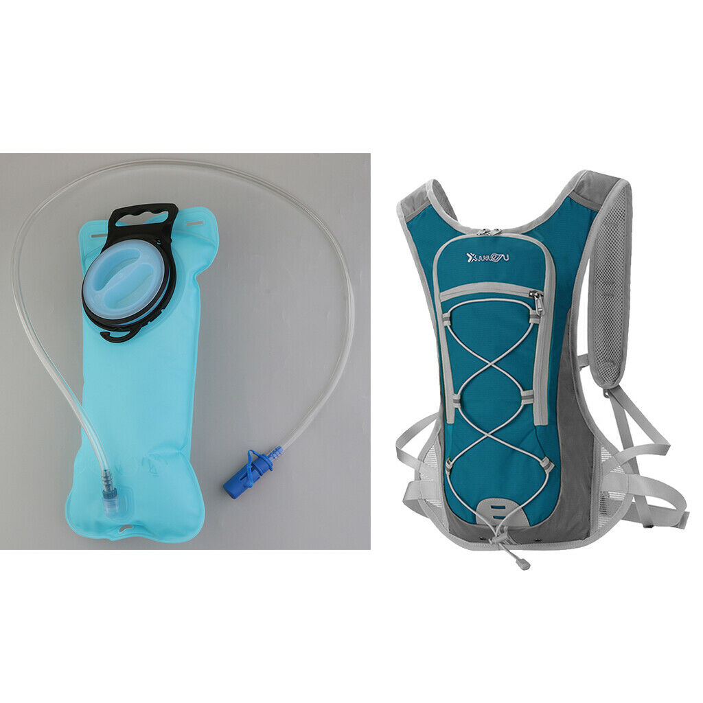 2L Safety Water Bag Foldable Hydration Bladder with Backpack for Hiking