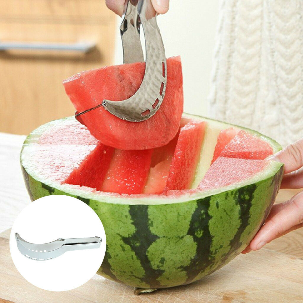 Stainless Steel Cantaloupe Gadget Handle Washable Cutter Kitchen Melon Cutter