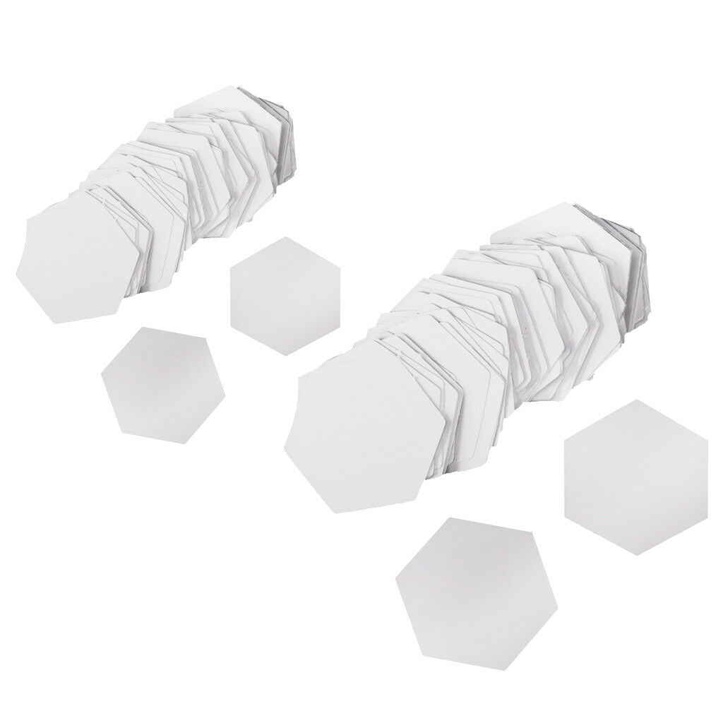 200Pcs Hexagon Paper Quilting Template Paper Piecing Patchwork 22mm 26mm