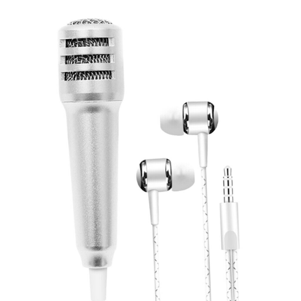 Universal 3.5mm Mini Microphone Mic Earphones Earbuds for Voice Recording