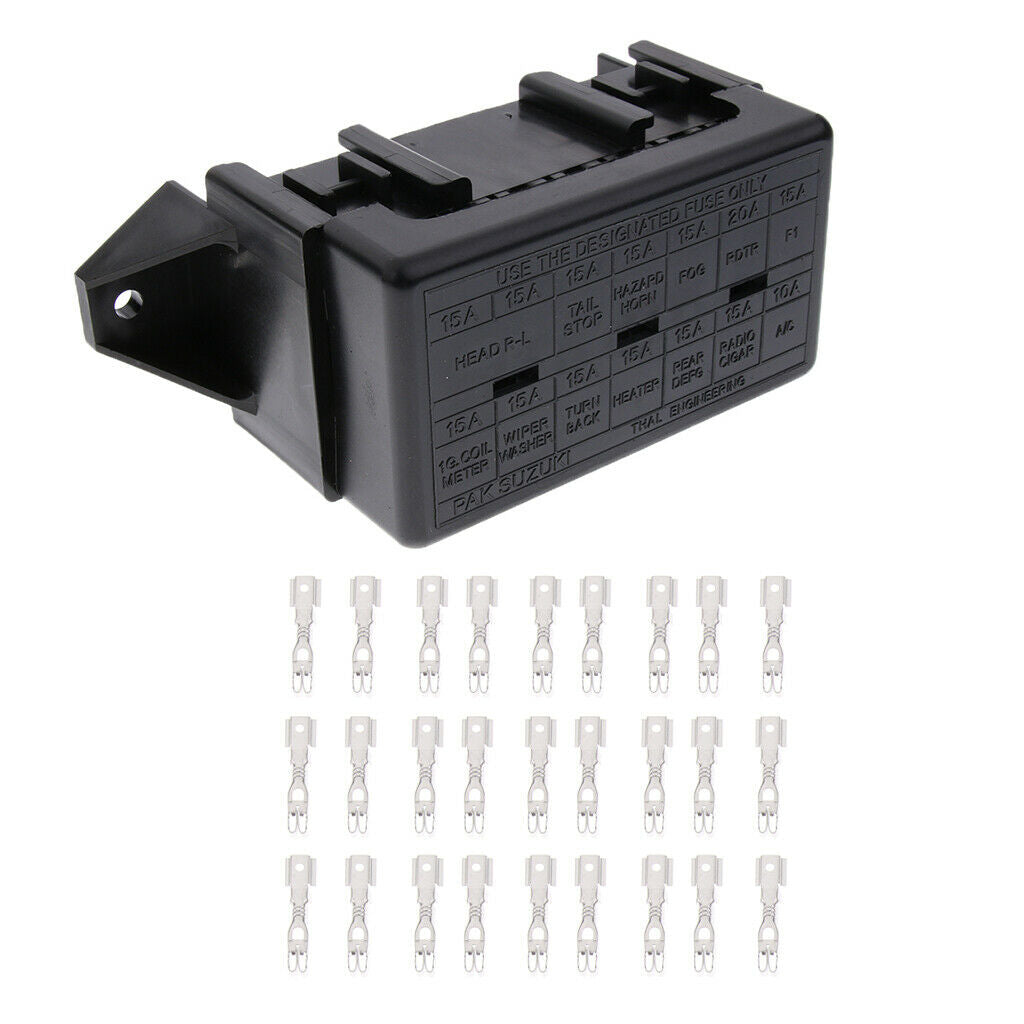 DC 12V-32V 14-Ways Circuit Car Boat Automotive ATC/ATO Blade Fuse Box Holder