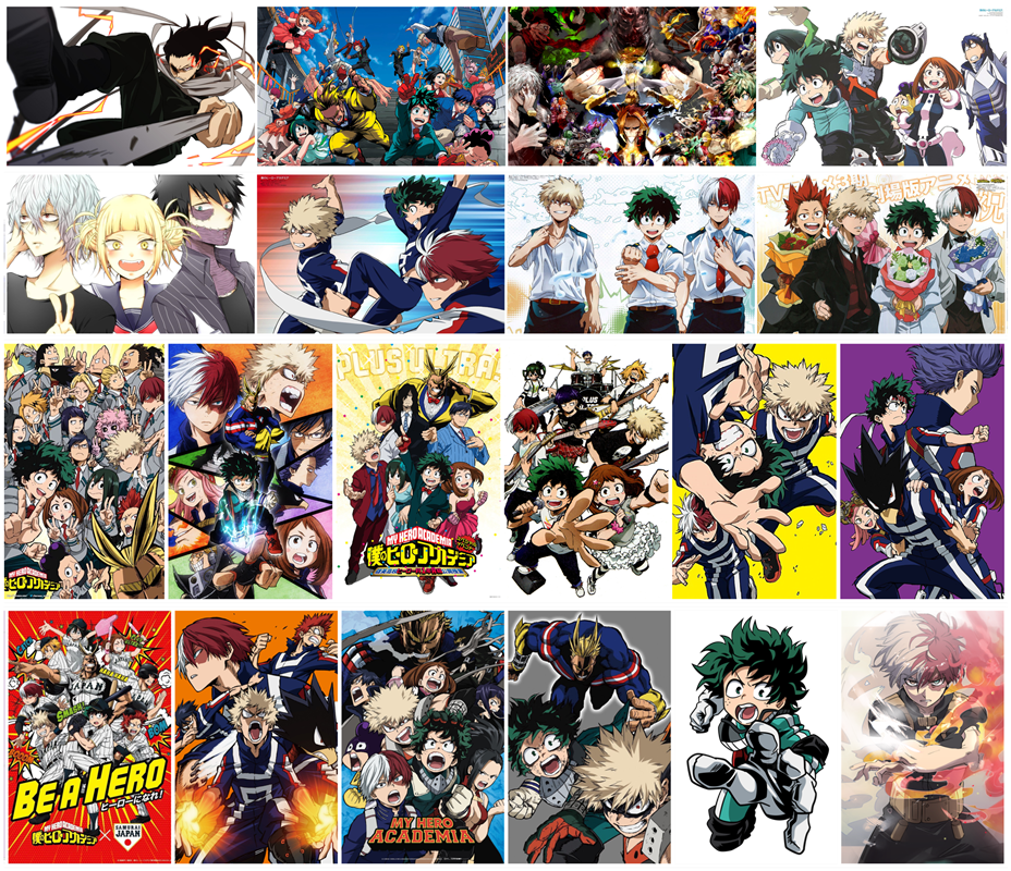 20 cards My Boku no Hero academia Card Paster Card Stickers A05