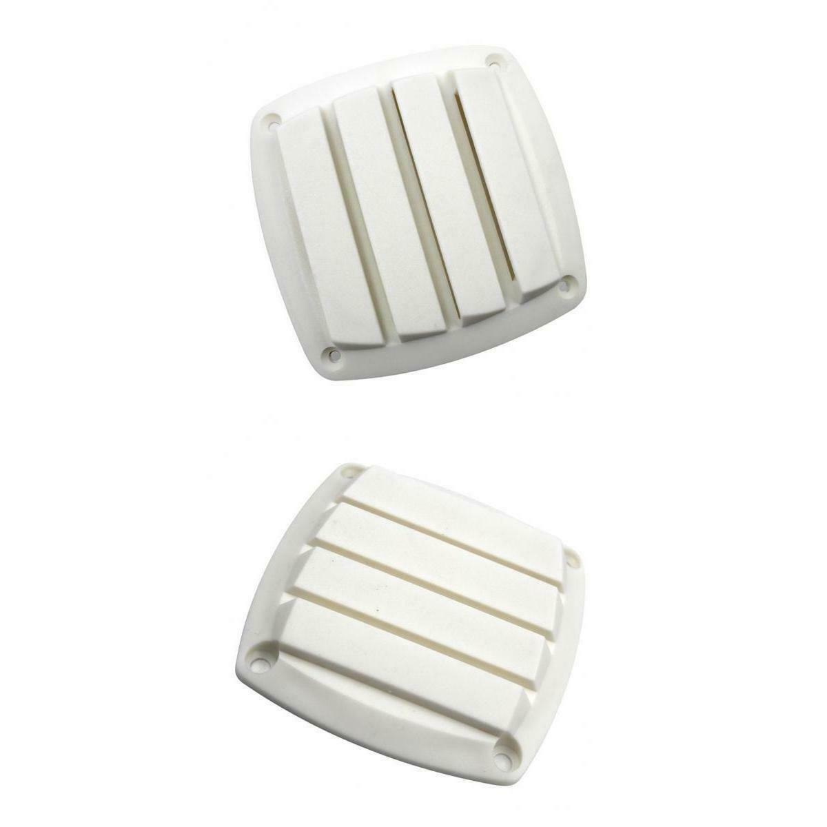 2 Pcs Marine Boat Louvered Vents Round 3''+4'' Hose Hull Air Vent Boat White