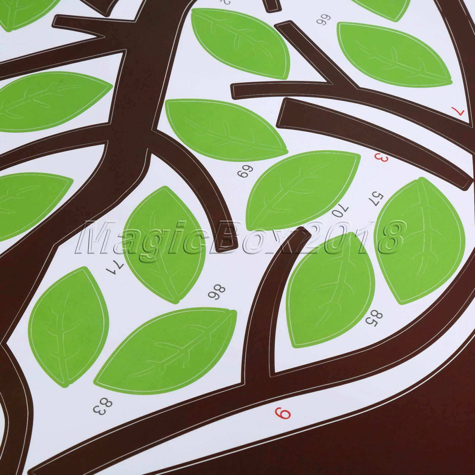 Jungle Zoo Animals Paradise Tree Wall Stickers Kids Bedroom Decor Nursery Decals