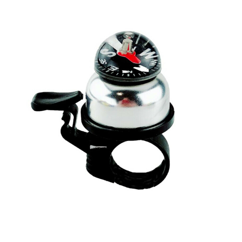 Bicycle Ring Bell Loud 32mm Kids's Bike Tricycle Horn Bikes Bells w/ Compass
