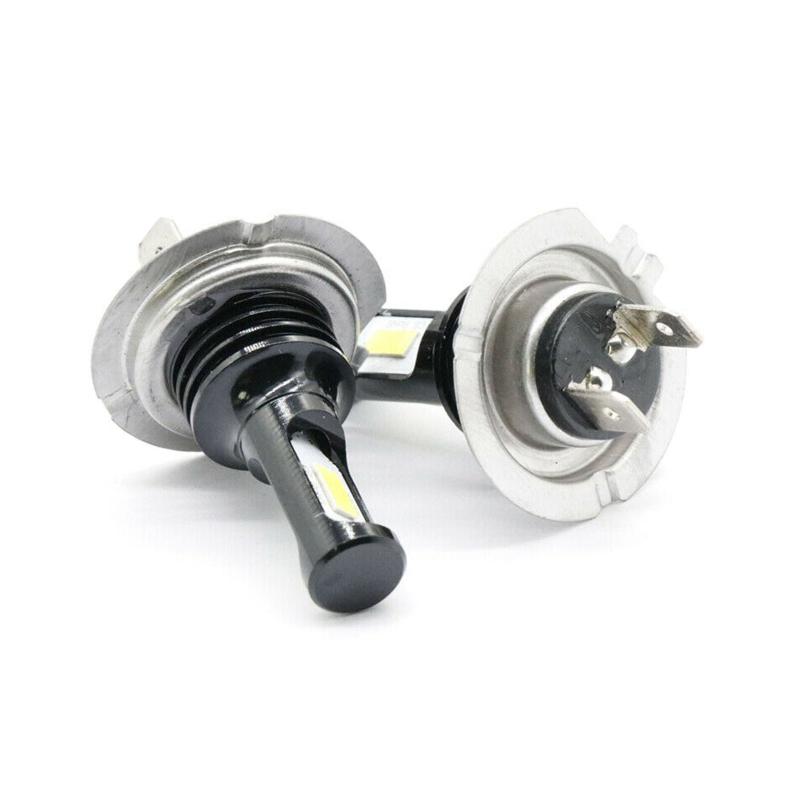 2PC NEW H7 3030 LED High Low Beam Headlights Lamp 6000K SUPER WHITE 55W 8000LM