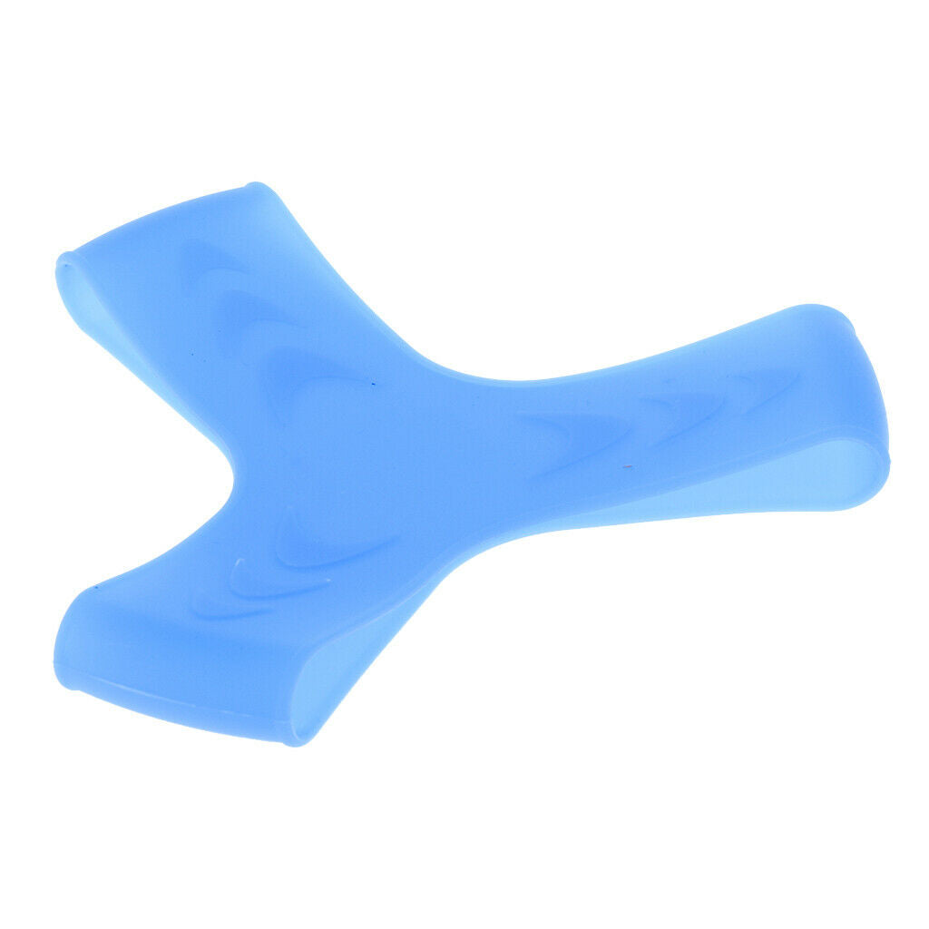 1 Pair Swimming Snorkeling Scuba Diving Fin Keepers Grippers Straps L blue