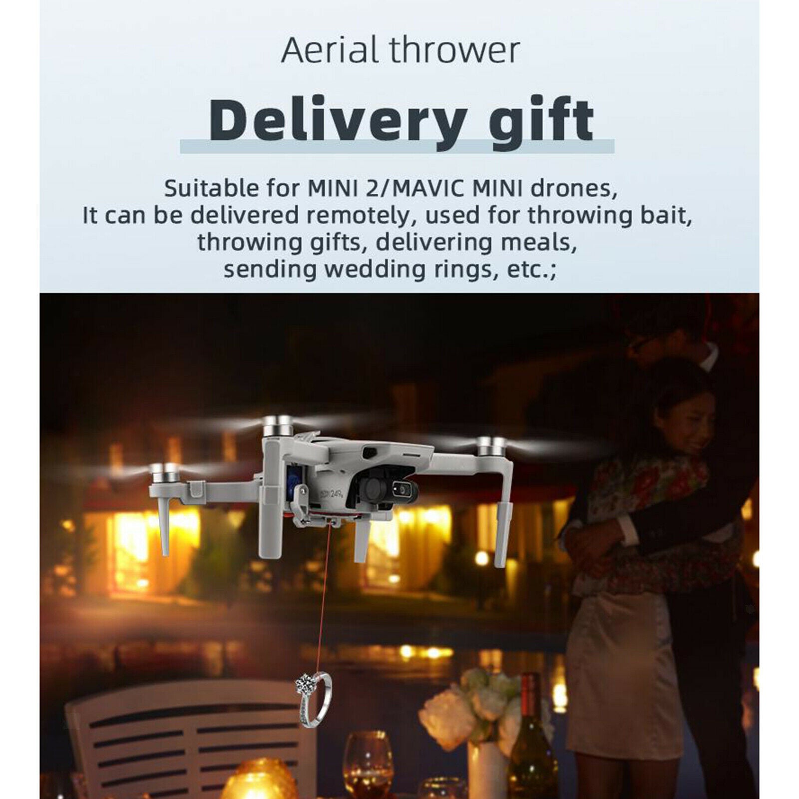 Wedding Air-Dropping Thrower  Kit for DJI Mavic MINI 2 / MINI Drone