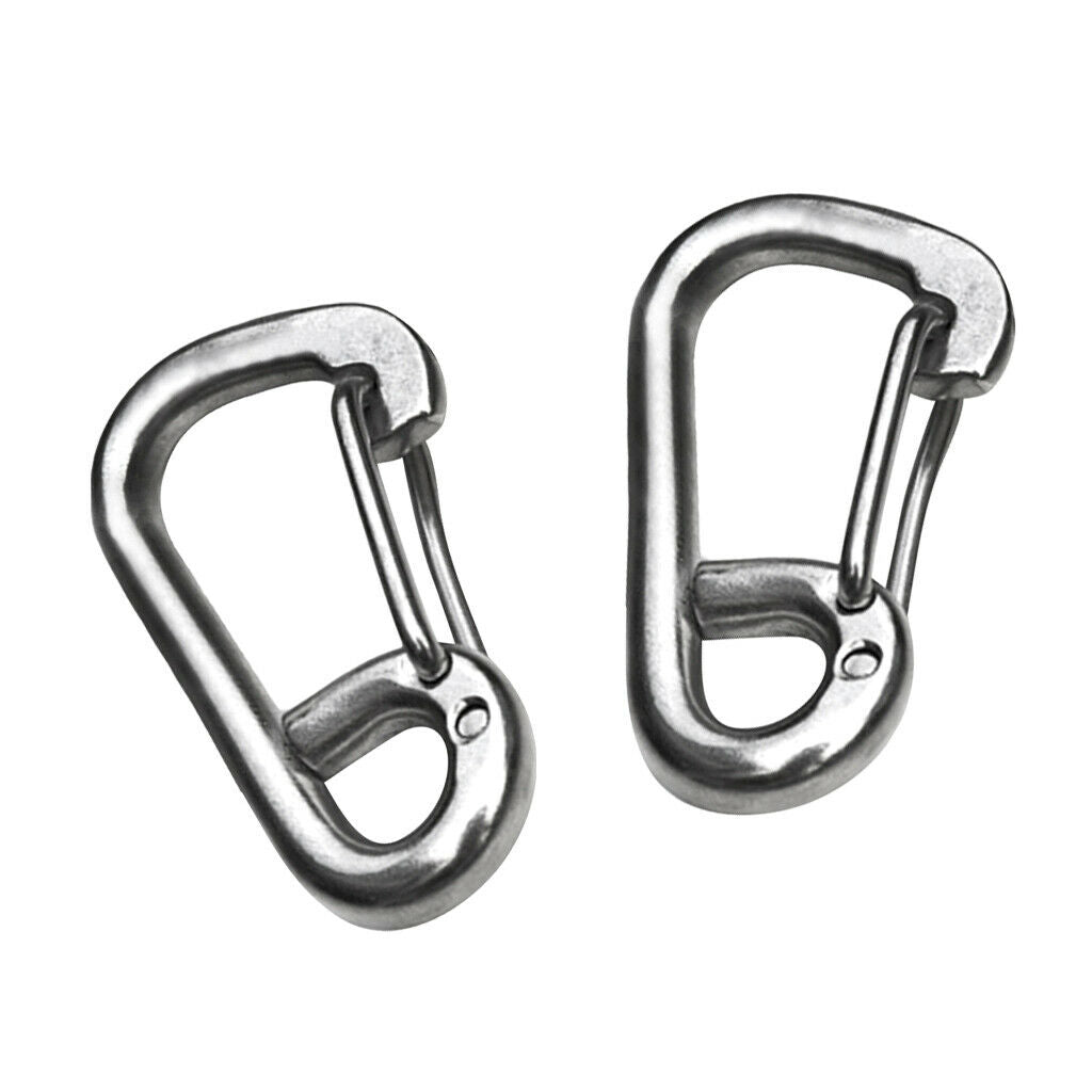 2 Carabiners D  Carabiner Keychain Buckle Quick Release For