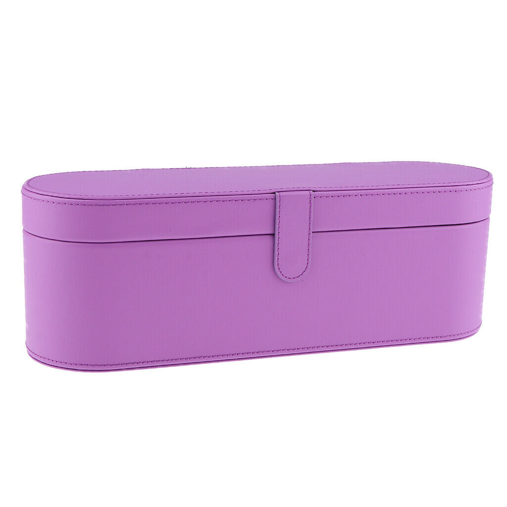 Purple Leather Travel Storage Case Gift Box For Dyson Supersonic Hair Dryer