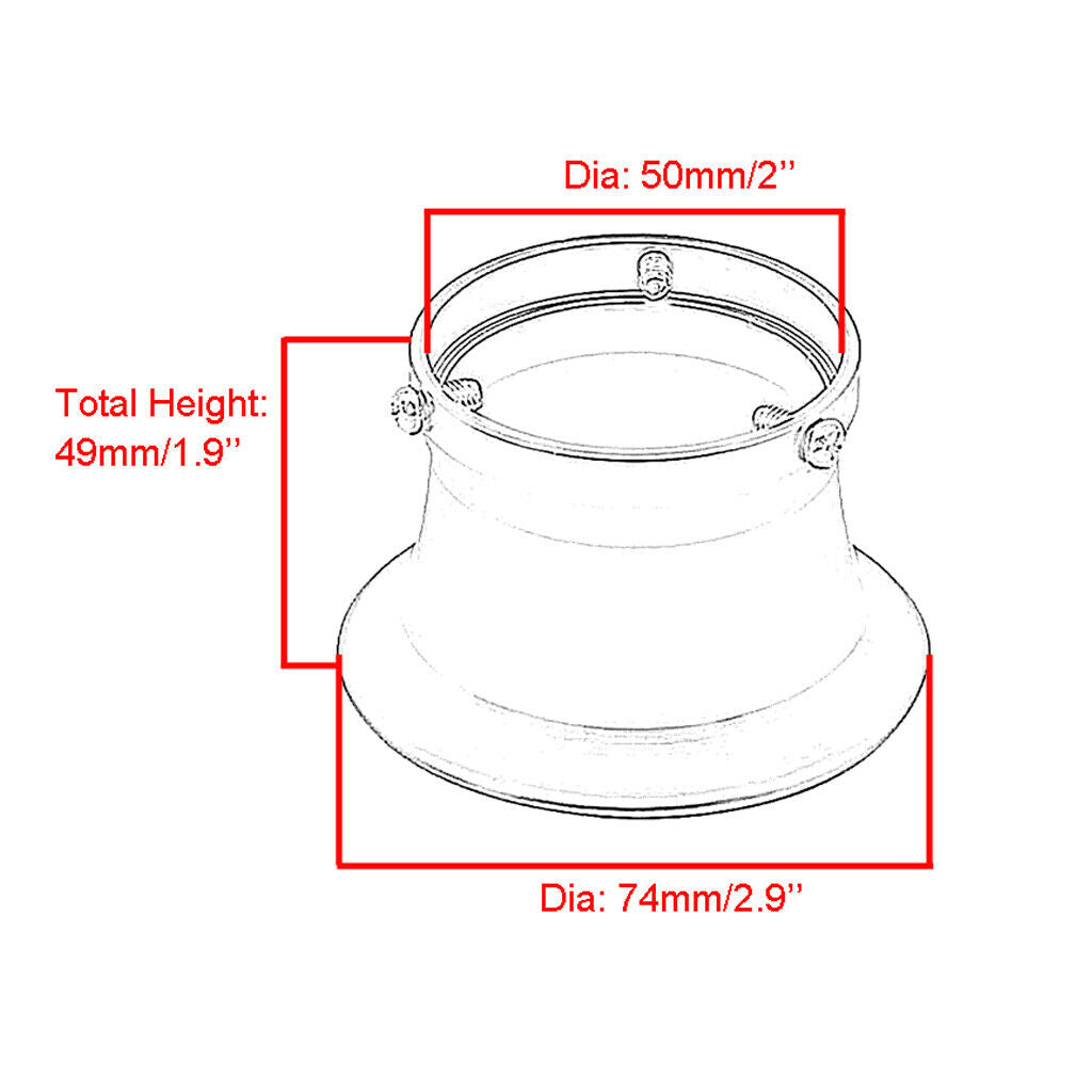 2 X CNC Aluminum Motorcycle Carburetor Air Filter Cup Replacement