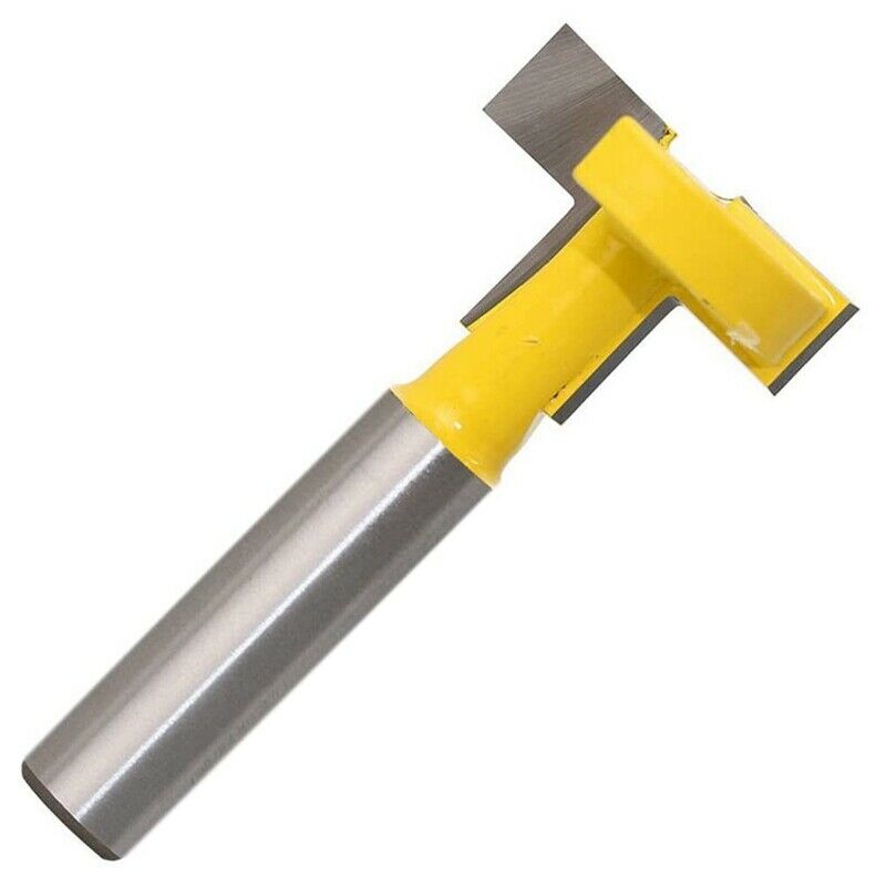 1/4Inch Shank T-Slot Slotting Router Bit Straight Edge Groove Forming Milling Y2