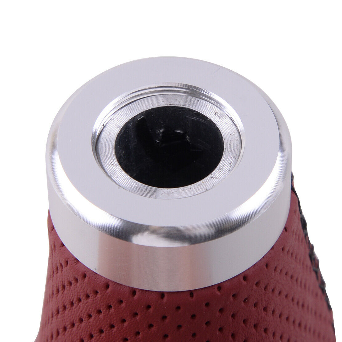 Set 5/6 Speed MT Manual Car Gear Stick Shift Knob Shifter Synthetic Leather Red