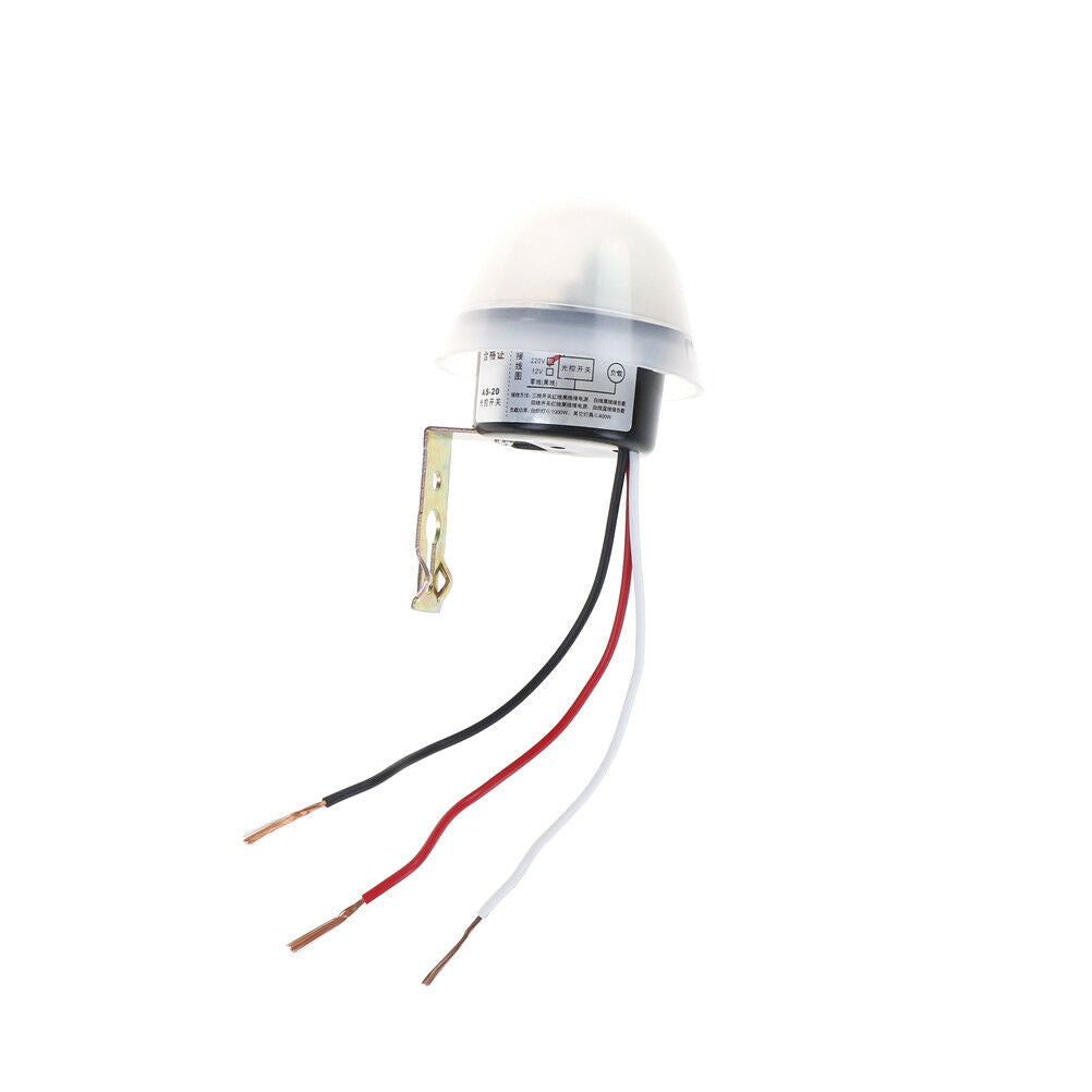 DC/AC220V Auto On Off Light Switch Photo Control Sensor 50-60Hz 10A Rainproof DD