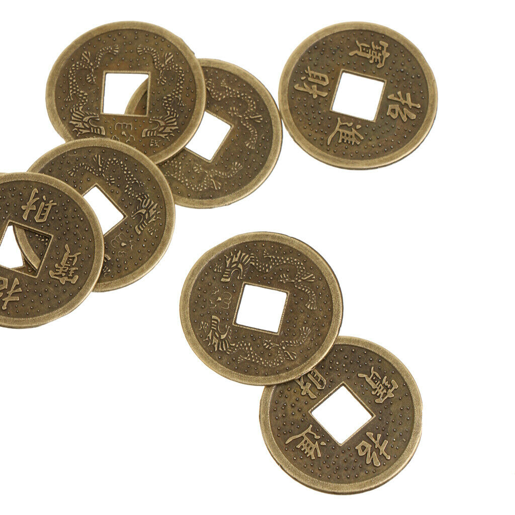 Feng Shui Coins 0.9'' Ancient Chinese Lucky Fortune Coin I Ching Money Charm
