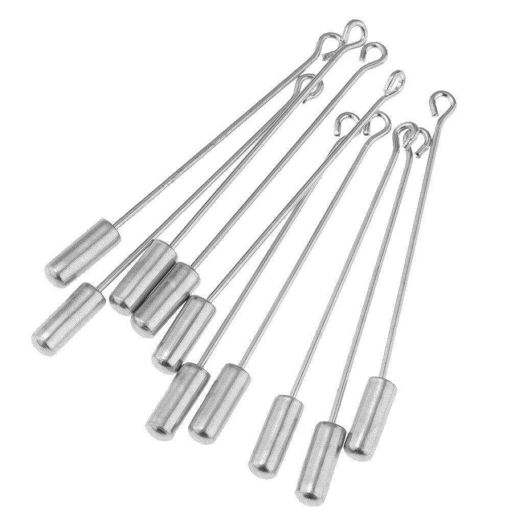 20Pcs 5cm Cylinder Glue On Pad Lapel Stick Pin Clutch Boutonniere Pin Craft