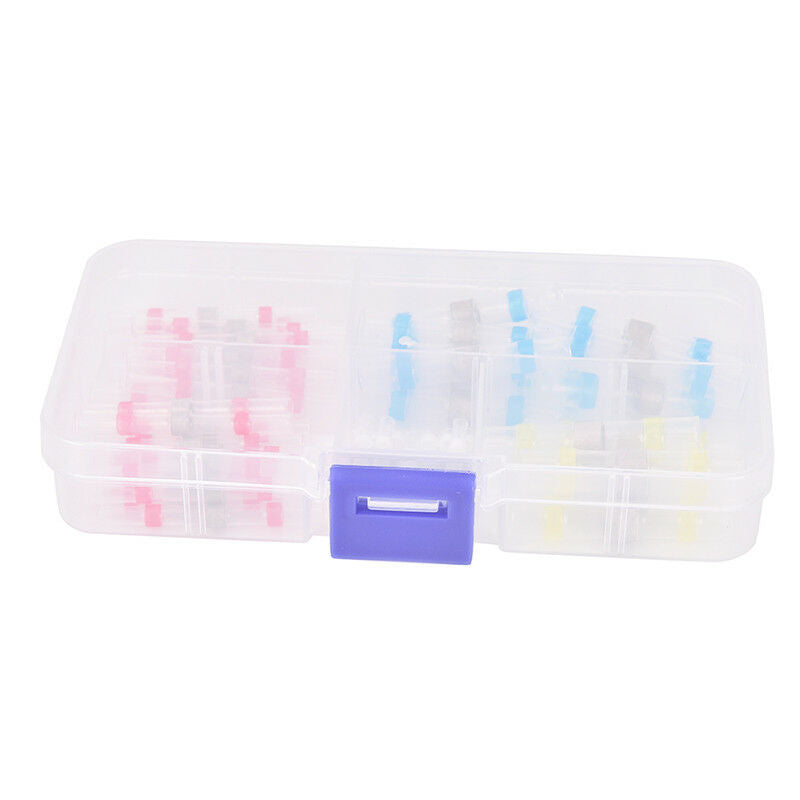 50x Waterproof solder sleeve heat shrink tube wire terminal connector 4 s WF
