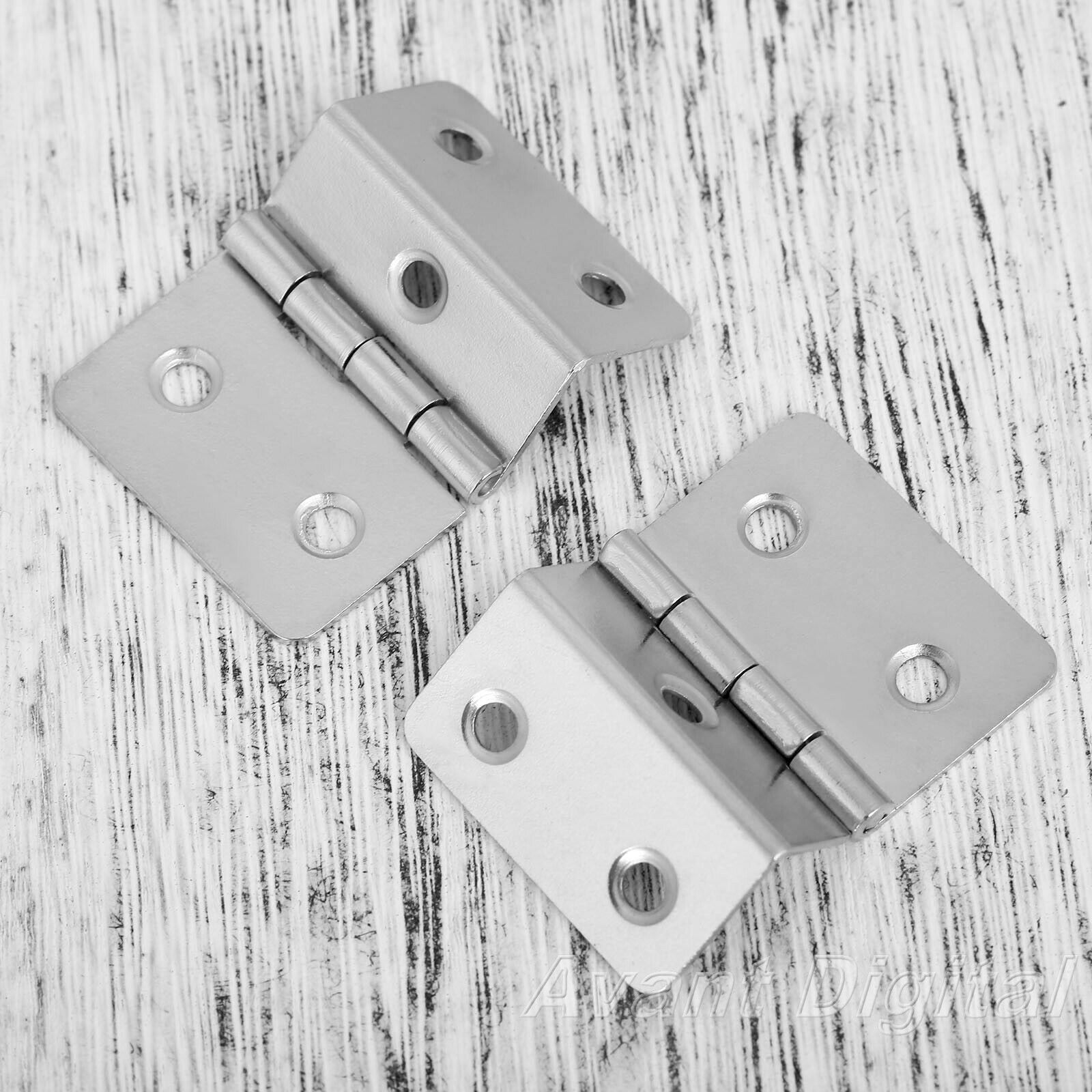 New 2x Folded Jewelry Box Cabinet Hinges Wardrobe Door Hinge Furniture Hardware
