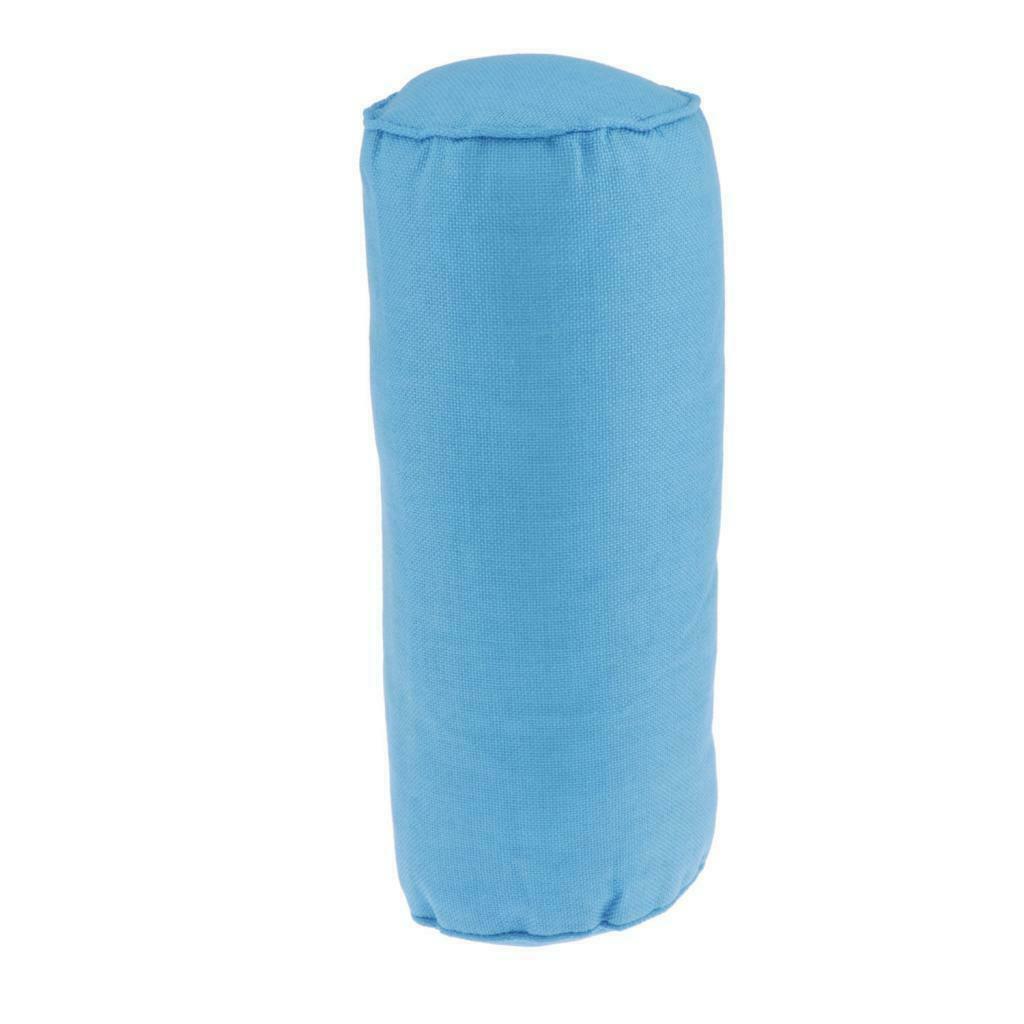 Lightweight Neck Lumbar Foot Rest Pillow Round Roll Sleeping Pillow Blue Red