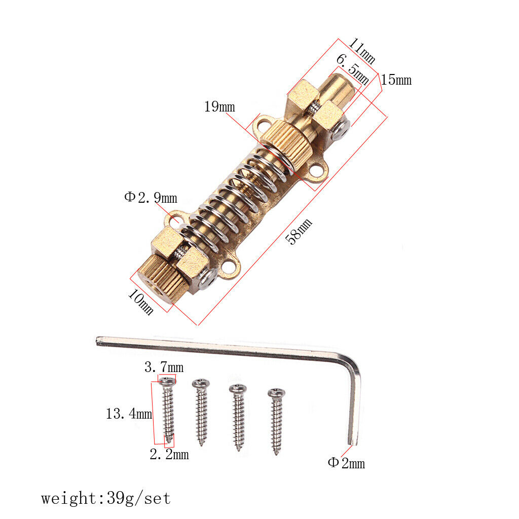 Brass Tremolo System Stabilizer Kit Screws Wrench Guitar Instruments Kit