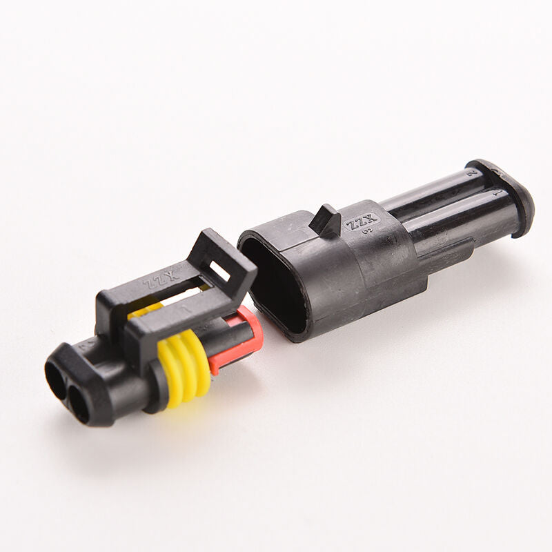 Electrical Wire Connector Plug Car Auto Set 2 Pin Way Sealed Waterproof 1PCS .DD