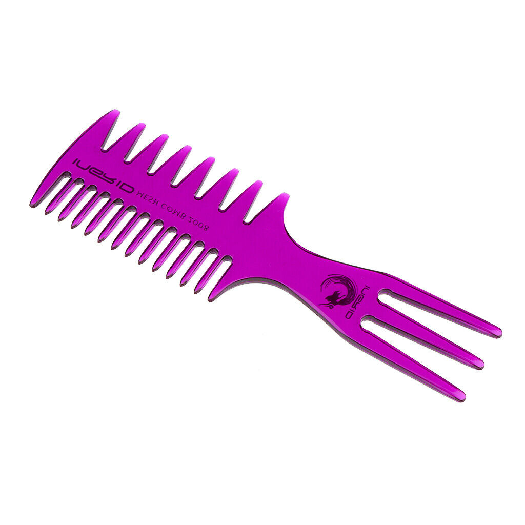 3 in 1 Anti-static Durable Hairbrush Changeful Hair Detangling Combs Purple