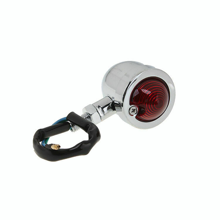 Motorcycle Turn Signal Indicator Lights ABS Plastic Sliver Universal 10mm Bolt