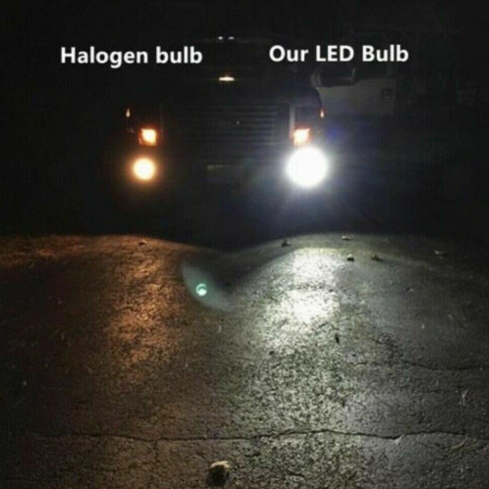 2PC NEW H7 3030 LED High Low Beam Headlights Lamp 6000K SUPER WHITE 55W 8000LM