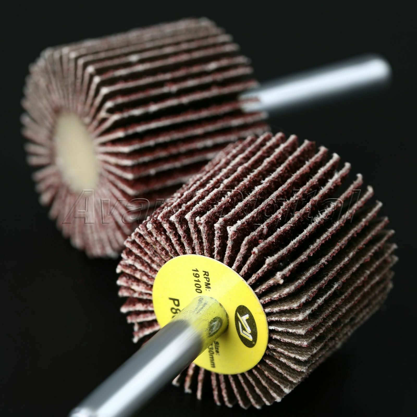 10Pcs 80 Grit Sanding Flap Wheel Disc Polishing Woodworking Grinder Rotary Tool