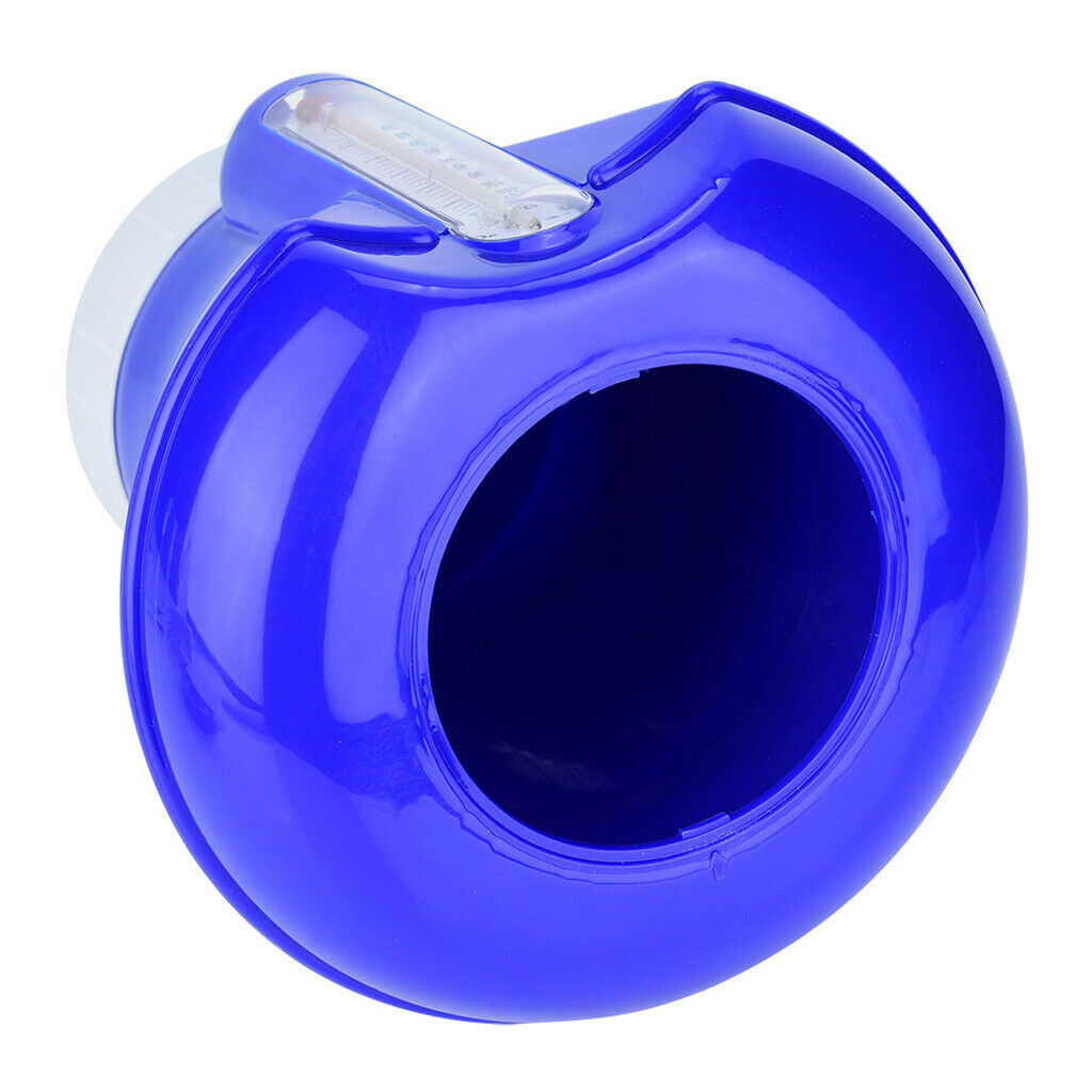 8 Inch Floating Chlorine Dispenser with Thermometer Spa Tub Swimming Pool
