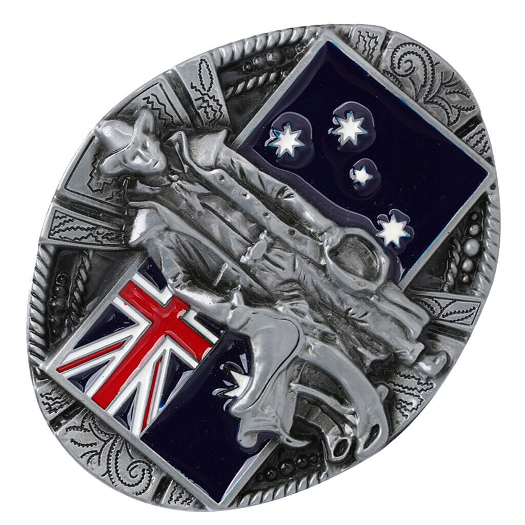 Fashion Western Australian Flag Cowboy Belt Buckles Men Accessories