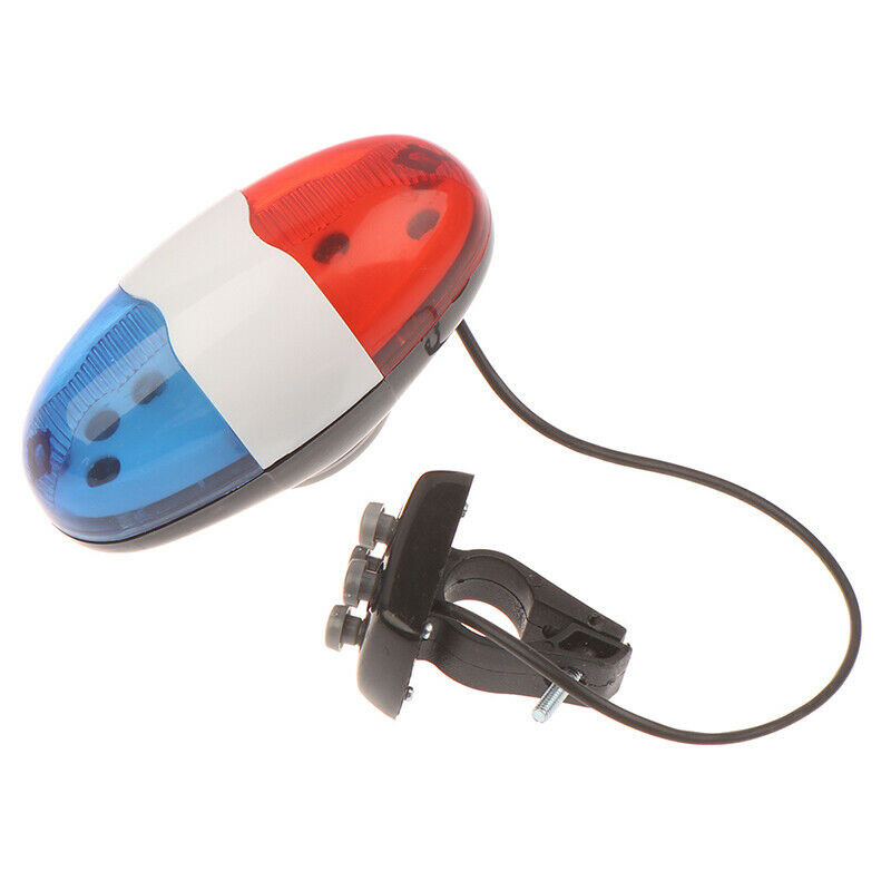 Bicycle Bell 6 LED 4 Tone Bicycle Horn Bike Call LED Motorcycle Police Li.l8
