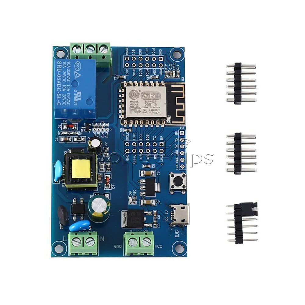 ESP8266 Power Supply WIFI Single-channel Relay Module ESP-12F Development Board