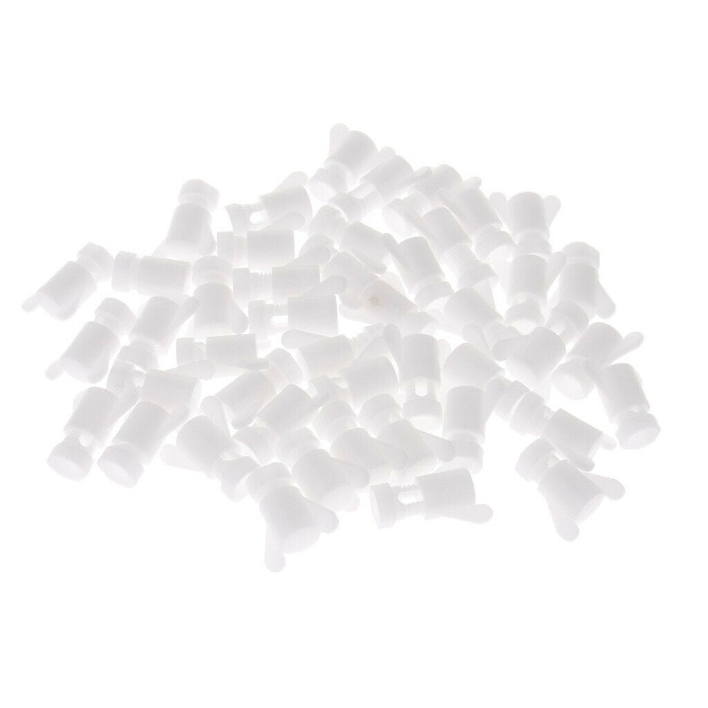 50pcs Farm Ventilation Window Screws Nuts Plastic Chicken Cage Screws