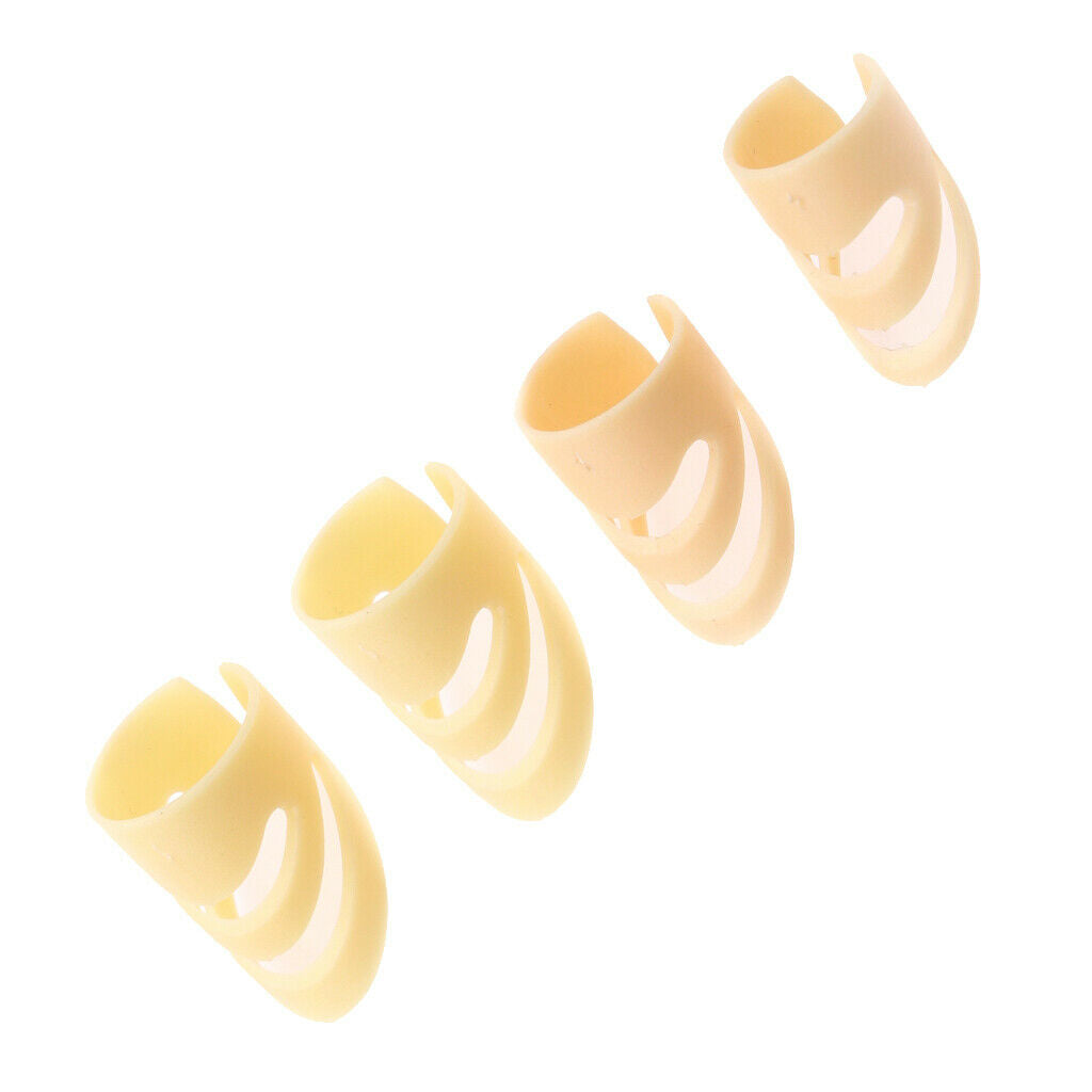 Plastic Acoustic Guitar Finger Nail Thumb Picks Finger style Set Beige