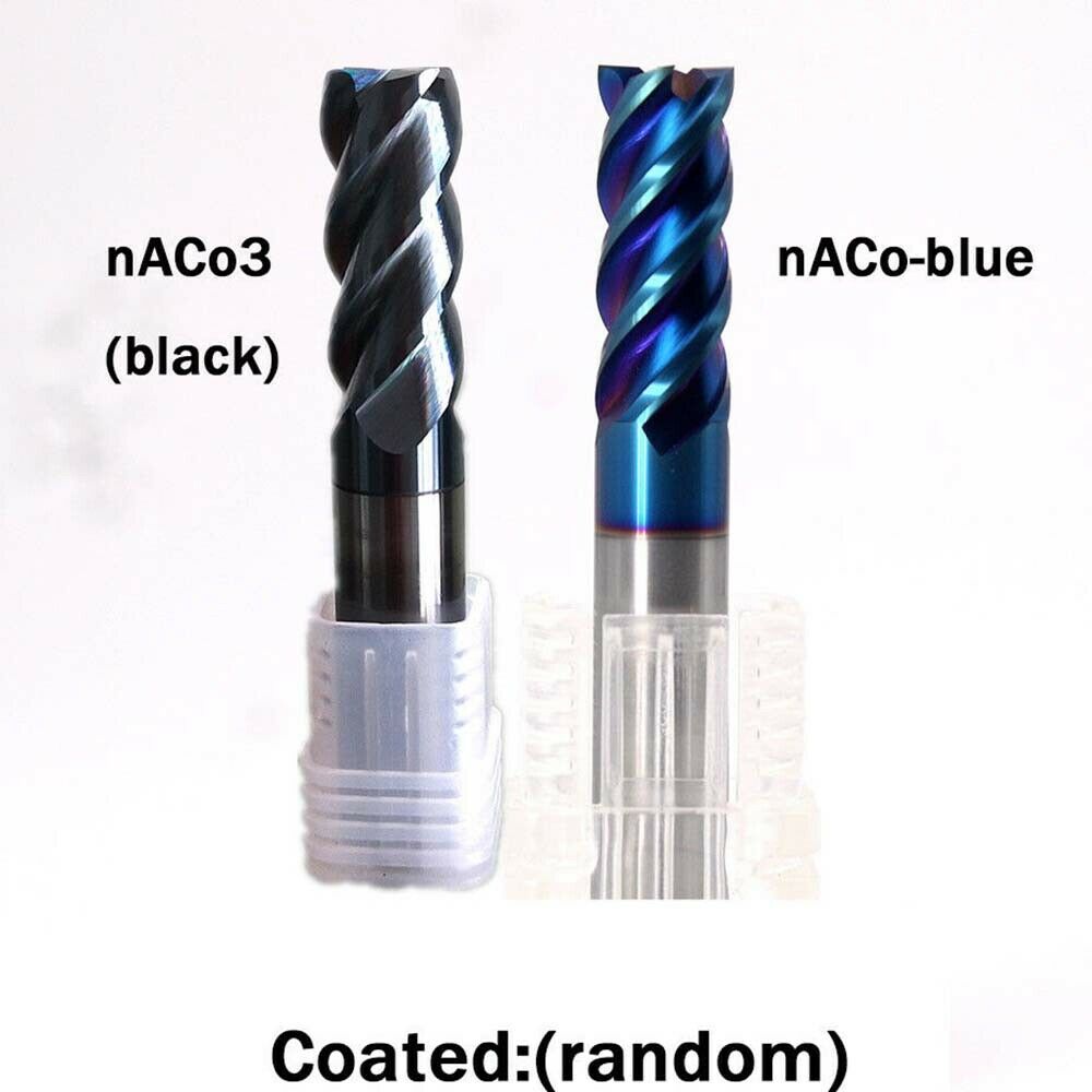 2Pcs 3MM HRC65 4 Flutes Tungsten Carbide End Mill CNC Milling Cutter Drill Bit