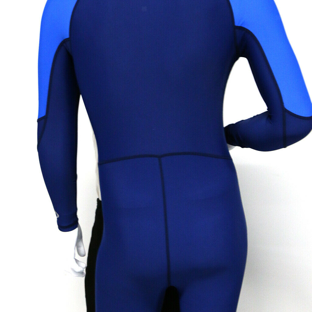 Scuba Diving Snorkeling Surfing Suit Zip Full Wetsuit S White for Men