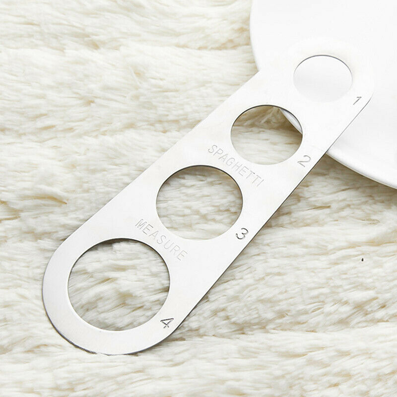 Easy Clear Pasta Ruler 4 Serving Portion Stainless Steel Spaghetti Measur.l8